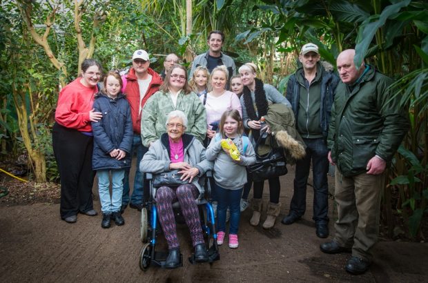 Our group at The Living Rainforest