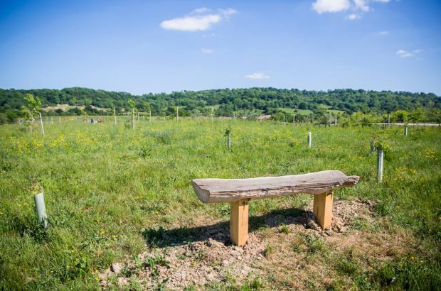 Bench at Gloucester Services