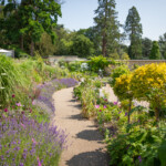 A photo of a path in the walled garden of the Museum in the Park.