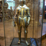 A photo of some armour located in the Tower of London's armoury. It is believed to have belonged to Henry Stuart,