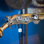 A close up of a gun from the Tower of London's armoury.