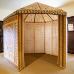 A tent inspired by Tipu Sultan’s diary and life, placed inside the manor at St Fagans.