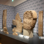 Some stone monuments on display at St Fagans.